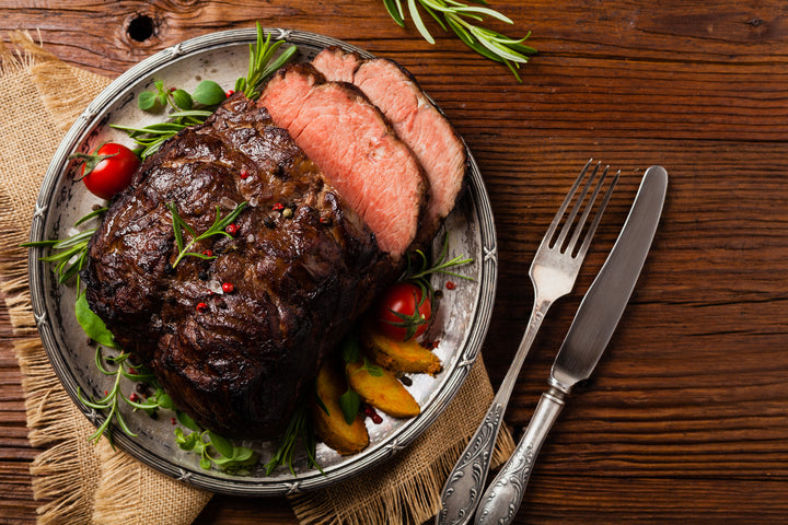 Trimmed Blackwater chuck roast on butcher paper.