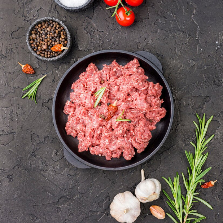 Five pounds of Blackwater pasture-raised ground beef bundled for the freezer.